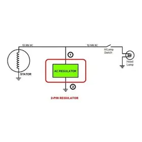 K01-154-15 2fastmoto Snowmobile Voltage Regulator 12v For Manual Start Ski-doo And Moto-ski