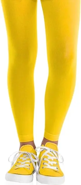 395705.09 Amscan 395705 Child Costume Footless Tights Yellow One Size
