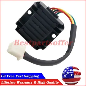 Bestpartsoffer 633042297192 Fits Gy6 50cc 125cc 150cc Honda Cg125 12v 5 Wire Voltage Regulator Rectifier Us