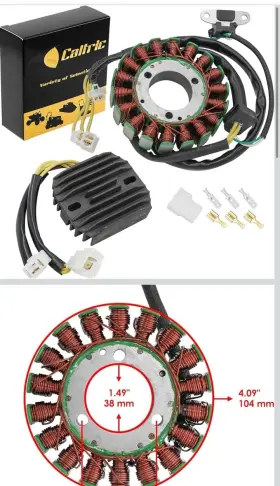 Caltric St290 Rr165 Stator And Regulator Rectifier Compatible With Suzuki Caltric St290 Rr165 Stator And Regulator Rectifier Compatible With Suzuki