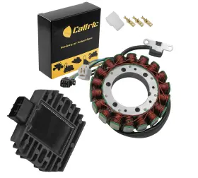 Caltric St370/rr151a1004 Stator And Regulator Rectifier Fits Suzuki Lt-f500f Vinson 500 4wd 2002 2007