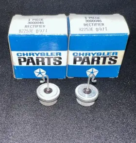 3000046 Chrysler Nos Mopar Alternator Diode Positive Rectifiers 1962-72 Dodge Plymouth 3000046 Chrysler Nos Mopar Alternator Diode Positive Rectifiers 1962-72 Dodge Plymouth