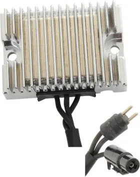 144725 Drag Specialties Ds Solid-state Voltage Regulator Chrome #144725 Harley Davidson Sportster