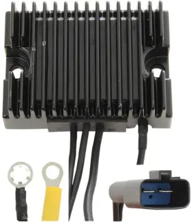 187028 Drag Specialties Ds Premium Voltage Regulator Black #187028 Harley Davidson