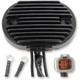 2112-0808 Drag Specialties Black Solid-state Regulator For 01-06 Softail