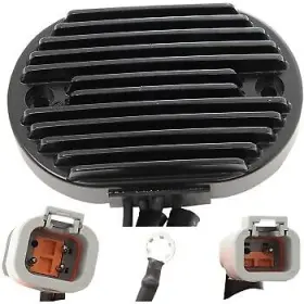 2112-0809 Drag Specialties Black Solid-state Regulator For 2007 Softail 2112-0809 Drag Specialties Black Solid-state Regulator For 2007 Softail
