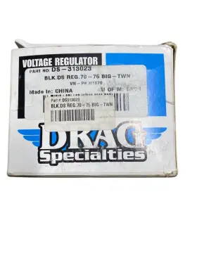 Ds-313023 Drag Specialties 1970-1976 Harley Davidson Big Twin Black Distributor Voltage Regulator