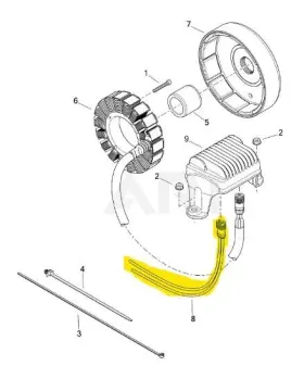 74120-08 Harley-davidson Nos Genuine Touring Softail Dc Lead Assembly Voltage Regulator