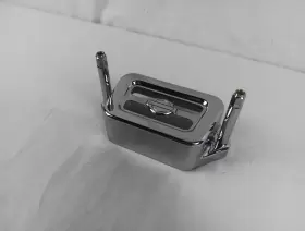 74538-09 Harley-davidson 75404-78 Genuine Chrome Voltage Regulator Cover/mounts #2 74538-09 Harley-davidson 75404-78 Genuine Chrome Voltage Regulator Cover/mounts #2