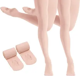 Heth 608754519399 Ballet Tights For Girls - 8-12 Years Pink More Peach 2 Pairs Heth 608754519399 Ballet Tights For Girls - 8-12 Years Pink More Peach 2 Pairs