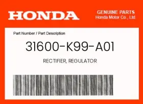 31600-k99-a01 Honda Genuine Rectifier Regulator - 31600-k99-a01 Honda Genuine Rectifier Regulator -