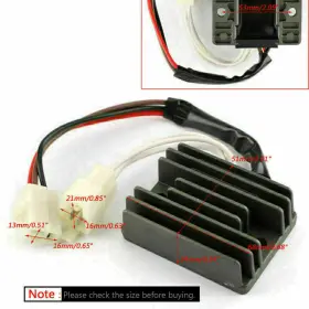 Rrv-a121 Madhornets Voltage Rectifier Regulator Fit For Yamaha Exciter Sr185 Tzr/rz/sr125 Rd125lc U9