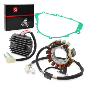 4wv-85510-00-00 Moto1988 Stator And Regulator Rectifier With Gasket For Yamaha Grizzly 600 Yfm600fw 1998