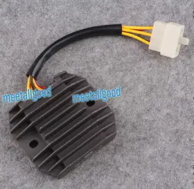 77usa Motorshop 424124659751 Voltage Rectifier Regulator Motorcycle Fit Yamaha Virago Xv125 Xv250 Xv400 Black