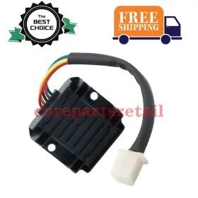 Toppartsell 686558678337 12v 5 Wires Pin Voltage Regulator Rectifier For Jonway 50cc 125cc 150cc Atv Us