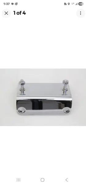31-0784 V-twin Chrome Regulator Mount Bracket Fits Harley Davidson