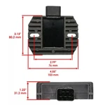 Caltric Regulator Rectifier For Honda 31600-HN0-671 / TRX450FE TRX450FM Atv. Fixed Price $53.99.
