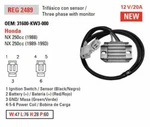 Arrowhead Electrical Regulator 12V NX250 88-93, AHA6102 31600-KW3-000, -010. Fixed Price $222.97.