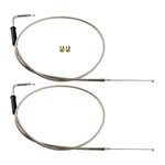 42" Stainless Steel Throttle And Idle Cable Set Fit Harley-davidson 56579-02A. Fixed Price $46.04.