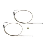 Stainless Steel Throttle And Idle Cable Set Fit Harley-davidson Flst 1996-UP. Fixed Price $46.90.